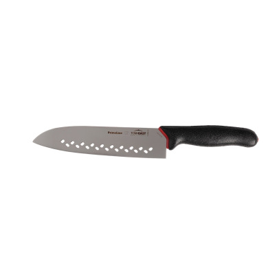 Nóż Santoku, 19 cm, perforowany, Primeline