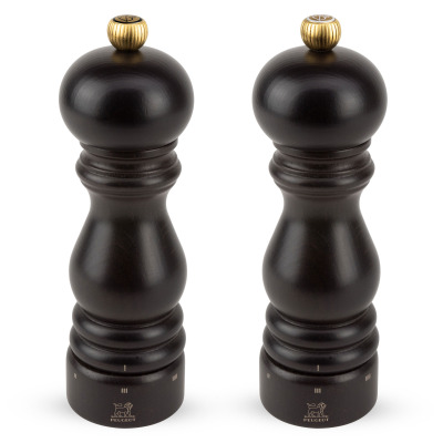 PARIS Zestaw młynków sól + pieprz 18 cm, czekolada