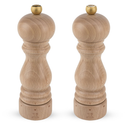 PARIS Zestaw młynków sól + pieprz 18 cm, naturalny