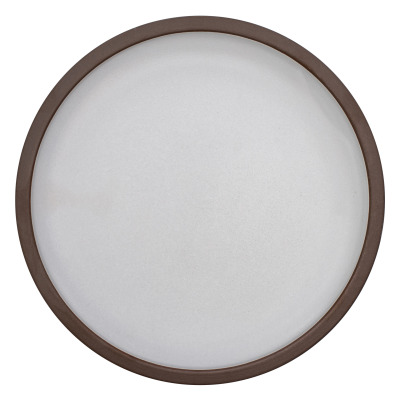 Talerz płaski, 20 cm, brązowo-biały, Choco
