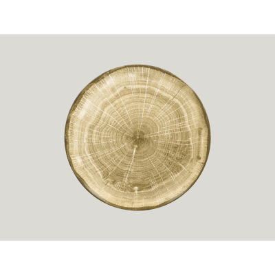 Talerz płaski, 24 cm, brązowy, Woodart
