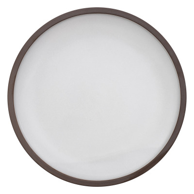 Talerz płaski, 29 cm, brązowo-biały, Choco