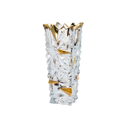 Wazon kryształowy 30,5 cm - Glacier Gold (023509)