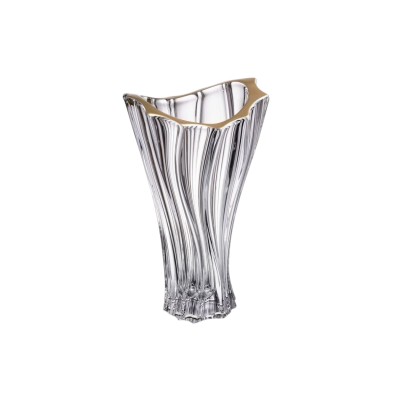 Wazon kryształowy 32 cm - PLANTICA Gold Rim (524592)