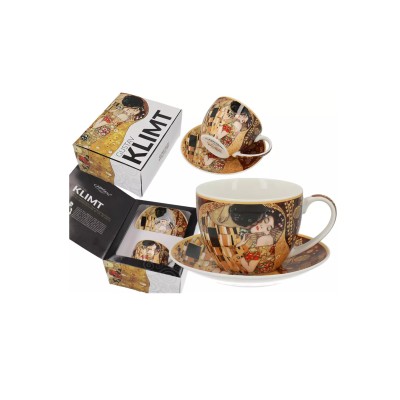 Filiżanka 250 ml ze spodkiem - G. Klimt / Pocałunek (532-8201)