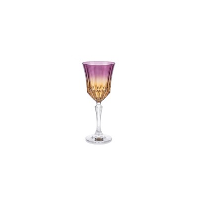Kieliszki kryształowe do wna 280 ml - Bella Pink Gradient (963682)