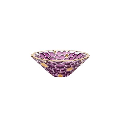 Misa kryształowa 30 cm - Lisboa Gold Pink (963989)