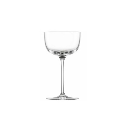 Kieliszek do koktajli Rooftop marki Schott Zwiesel o pojemności 170 ml. Eleganckie, przezroczyste szkło o szerokiej czaszy na smukłej nóżce, widok z przodu.