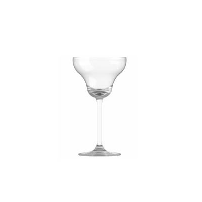 Przezroczysty kieliszek Margarita Onis Endura o pojemności 250 ml z szeroką czaszą na smukłej nóżce, widoczny na wprost na białym tle.