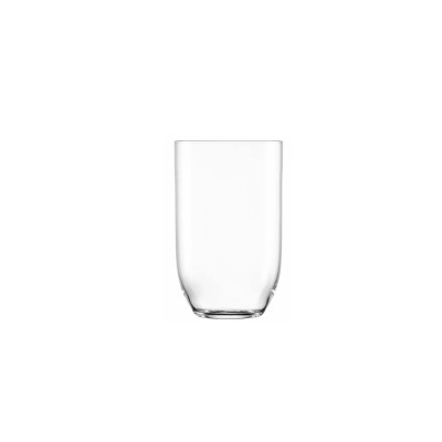 Przezroczysta szklanka Rooftop marki Schott Zwiesel o pojemności 390 ml. Naczynie o minimalistycznym, zaokrąglonym kształcie, widoczne na białym tle.
