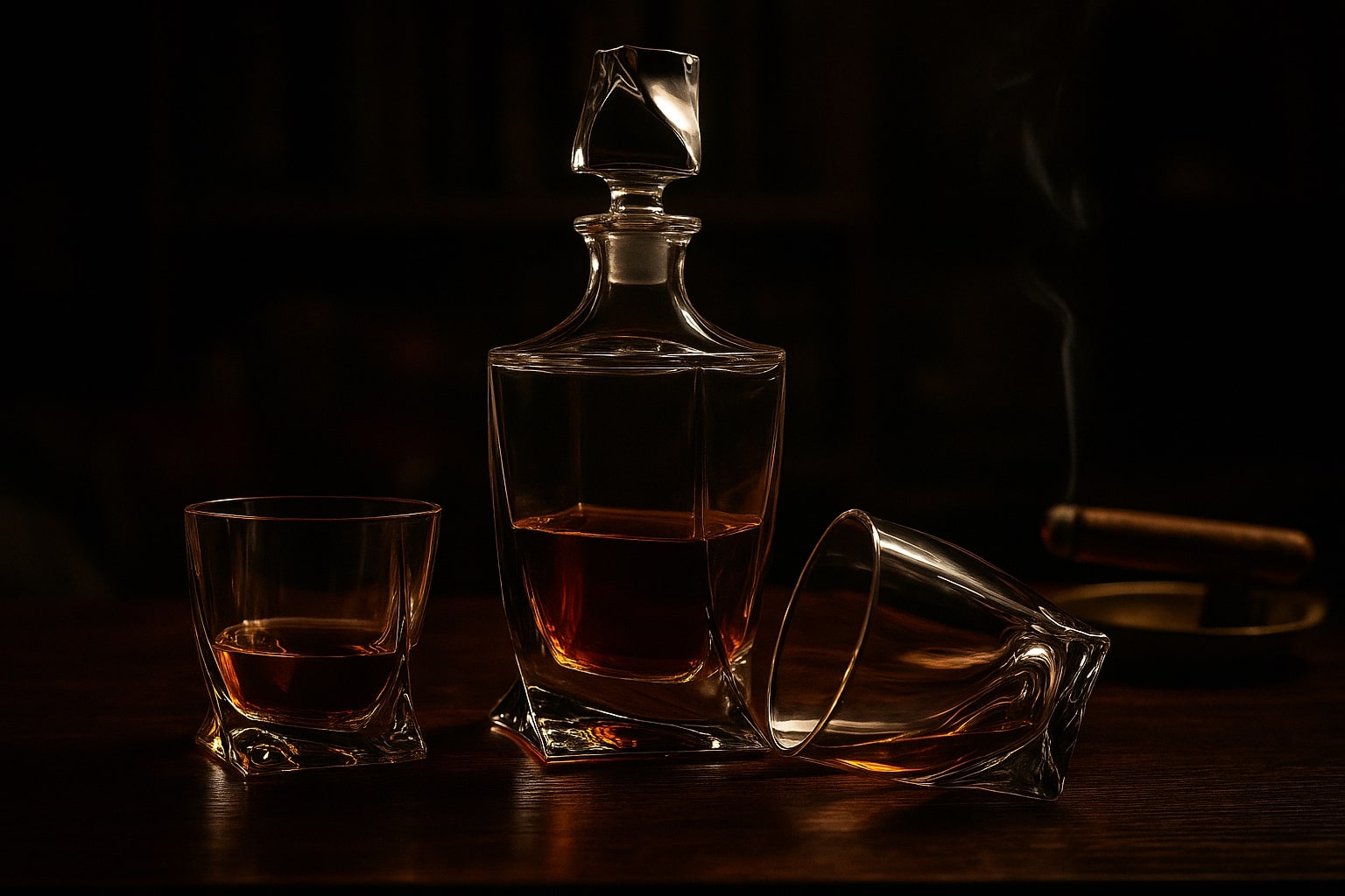 Bohemia Komplet kryształowy do whisky 1+6 - QUADRO (410867346)