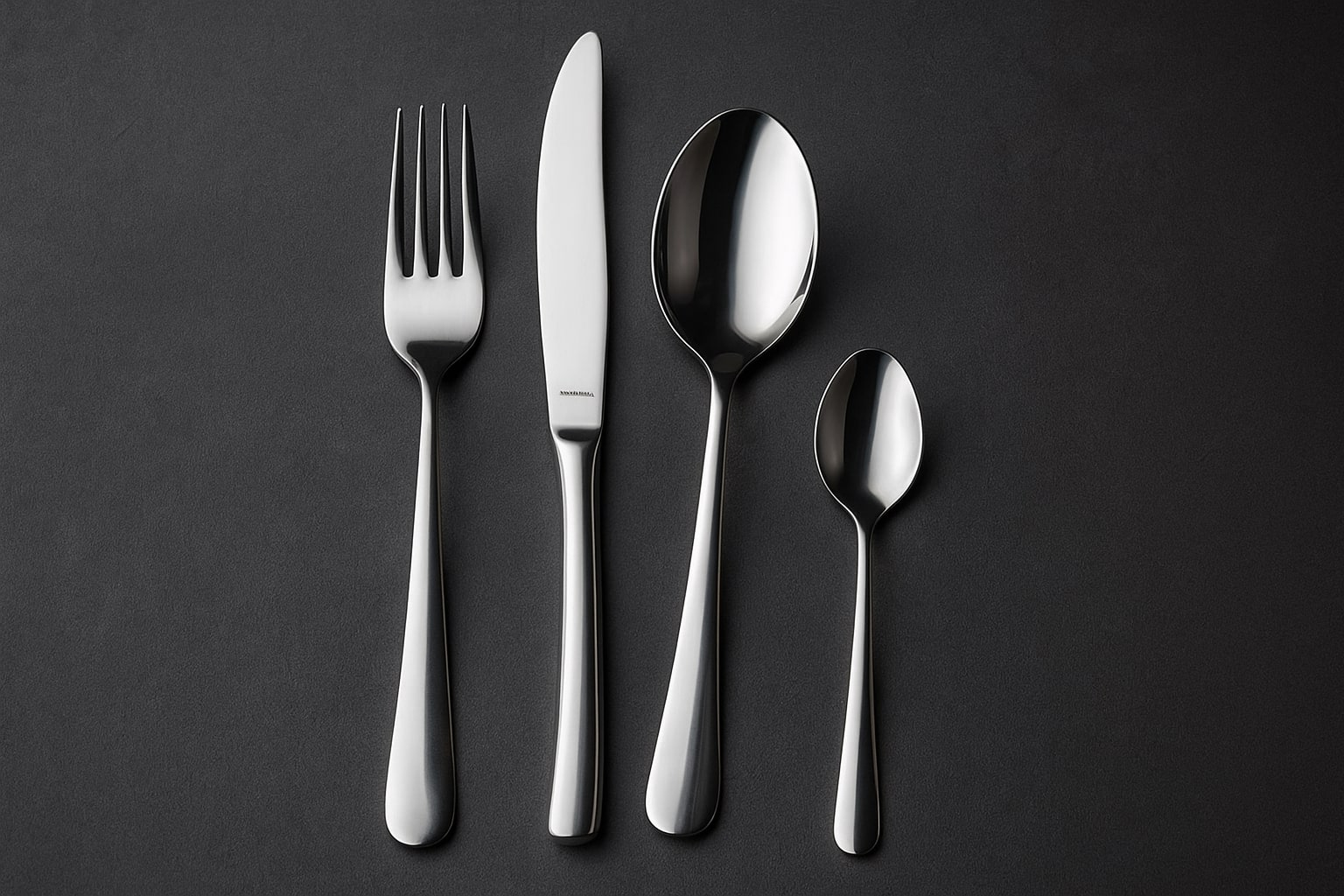 Eleganckie minimalistyczne sztućce