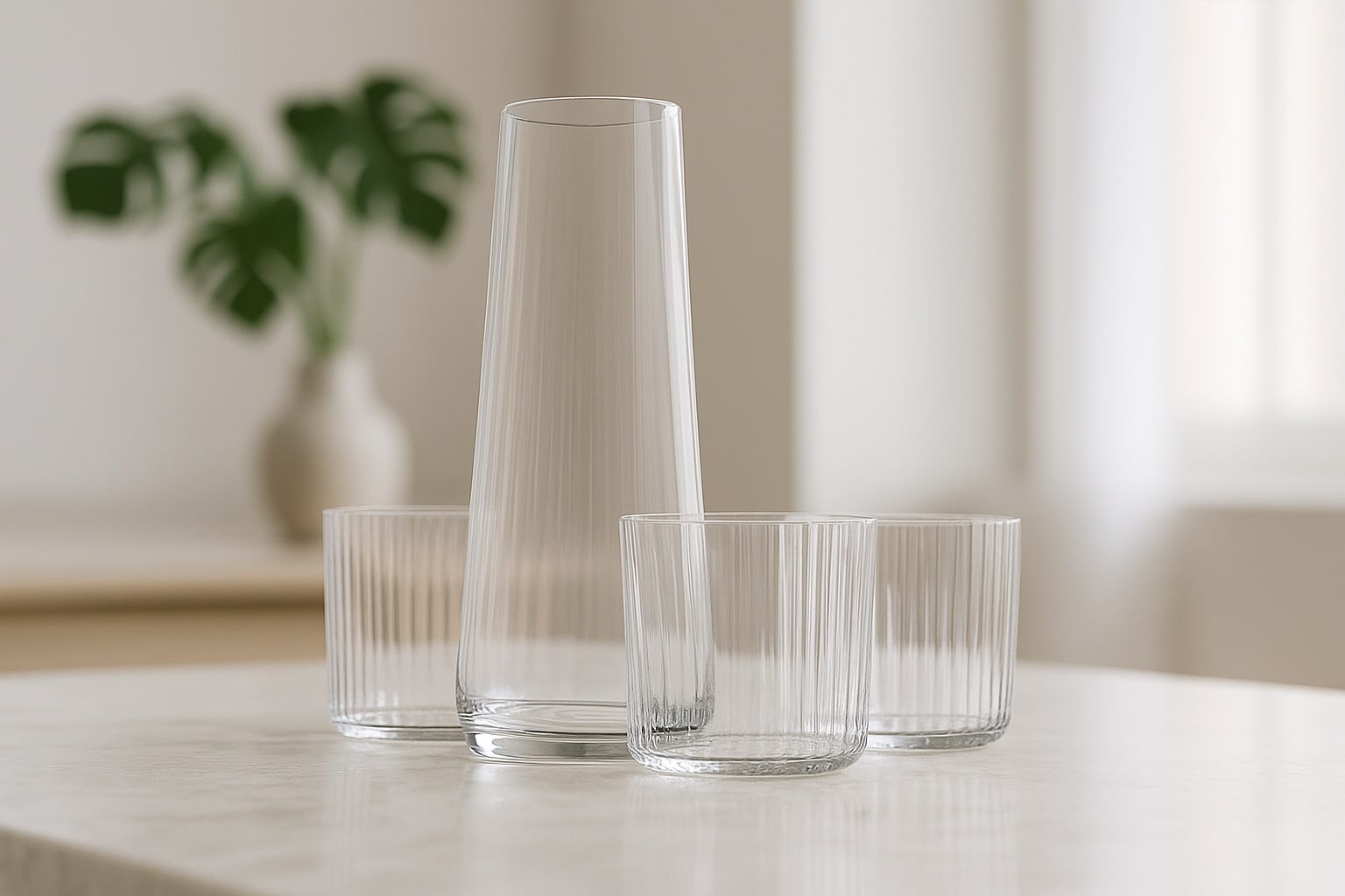 Krosno Glass S.A. Komplet 5-częściowy do wody - AVANT-GARDE Lumi (KP-1585)