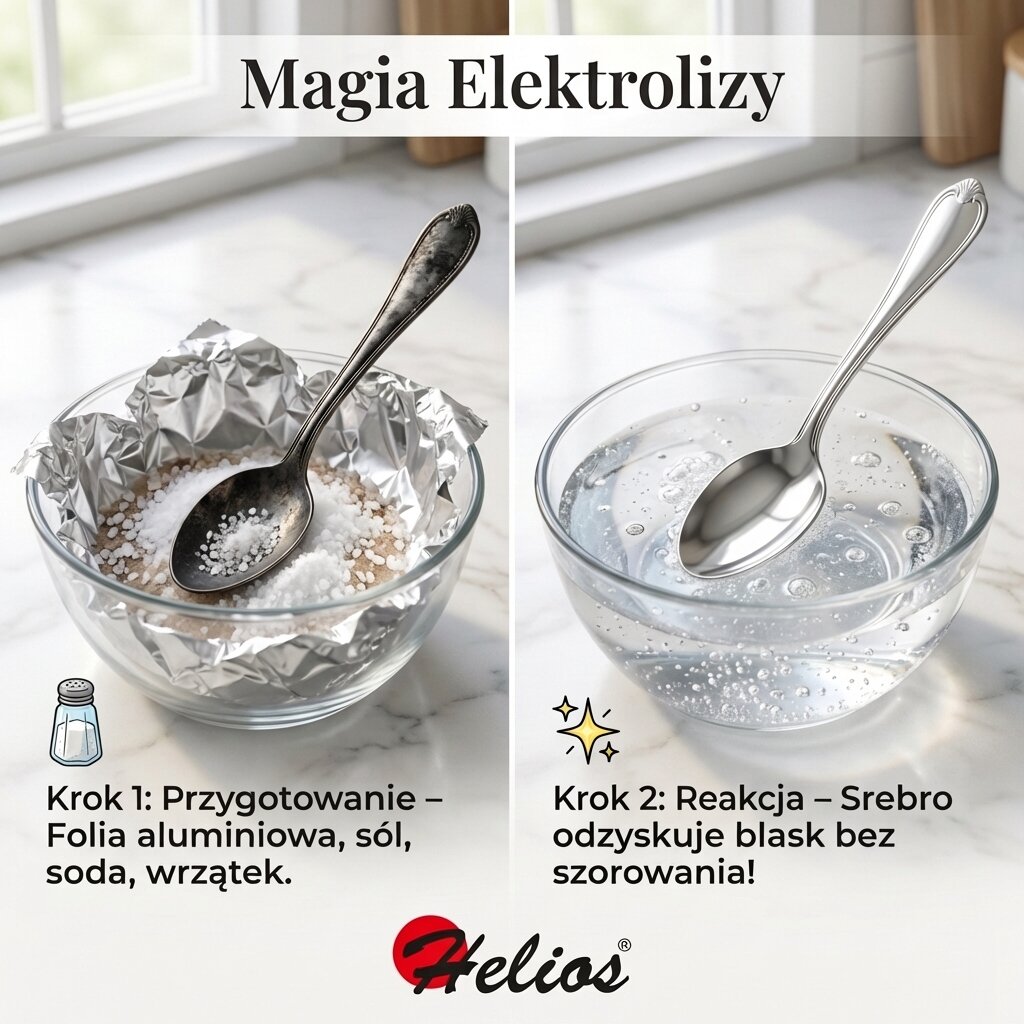 Infografika Helios: Profesjonalny poradnik czyszczenia zastawy wielkanocnej